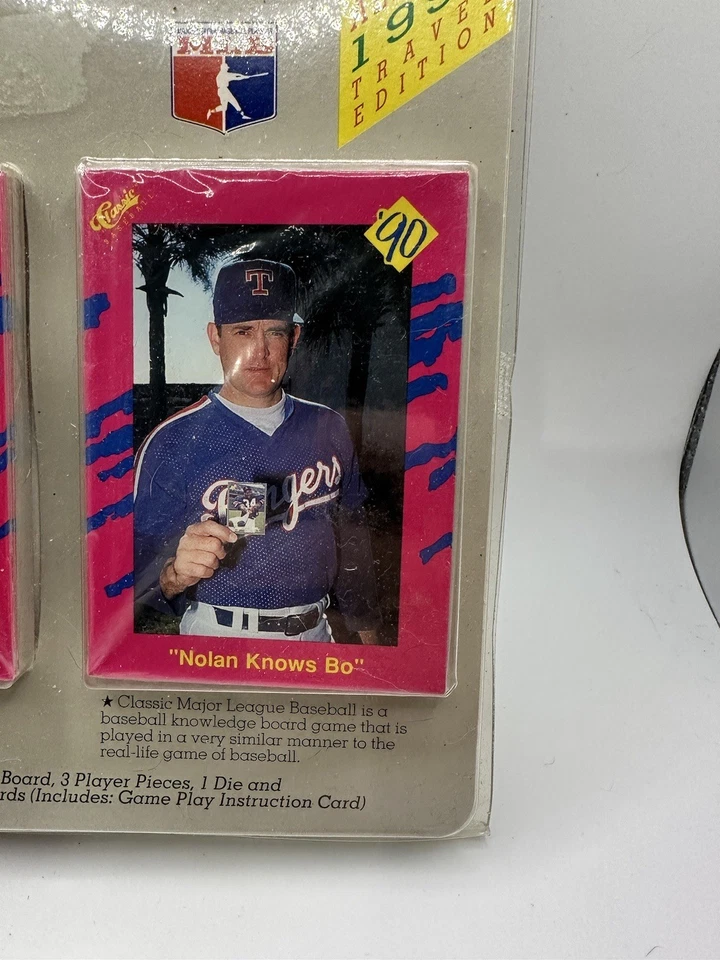 1990 Classic Major League Baseball MLB Board Game Cards - Sealed NOLAN Knows Bo - Image 4 of 4