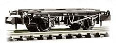 Peco NR-121 10ft Wheel Base Chassis Kit Steel Solebar Spoked Wheels N Gauge