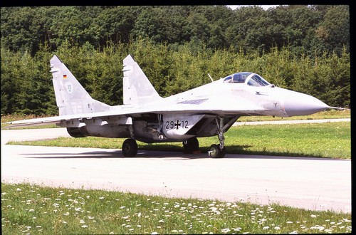 #7525 ORIGINAL AIRCRAFT SLIDE: German AF Mikoyan Mig-29 Fulcrum 29+12
