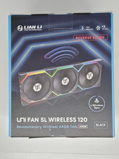 Lian Li UNI Fan 12RSL1W3B SL Wireless 120mm ARGB Triple Pack 2.4 GHz Black