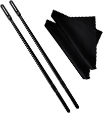2 Sets Flute Cleaning Rod and Cloth Flute Cleaning Kit Flute Cleaning Rod And