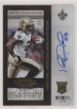 2013 Contenders Short Print Rookies Playoff Ticket 72/99 Khiry Robinson Auto 2r8