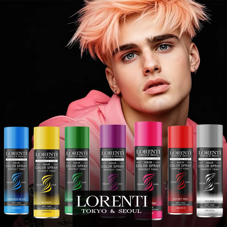 LORENTI – TOKYO & SEOUL Color Haarspray Stunning Green - 150 ml - Bild 4 von 4