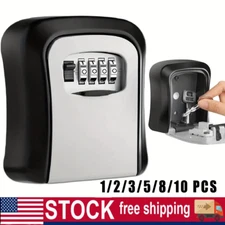 Safety Key Cabinets Rust-Proof 4-Digit Combination Key Safe Lock Box 1-10PCS
