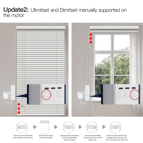 MOES WLAN Smart Vorhangmotor Rollos Jalousien Zeitschaltuhr Fernbedienung Alexa - Bild 3 von 14