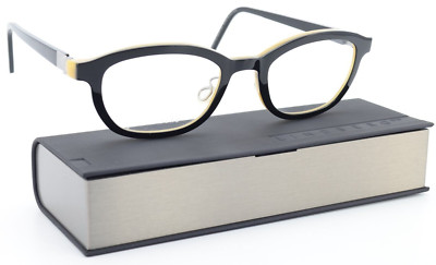 LINDBERG Brille 1133 T94 48-19 125 AC96 Schwarz Poliert Honig Acetanium Small