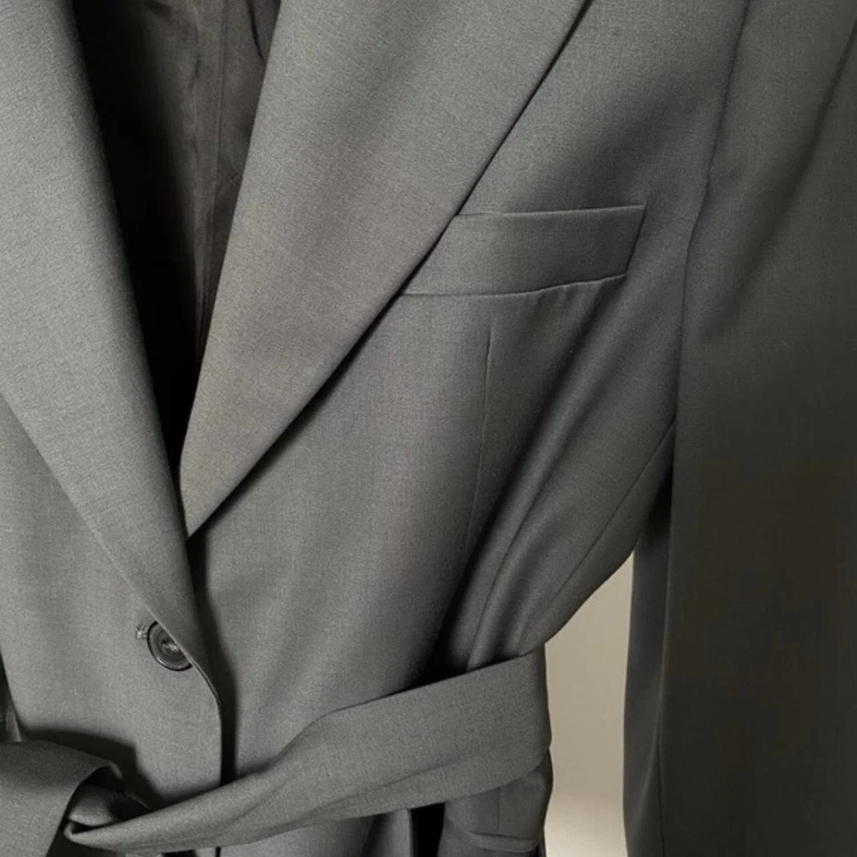 Nuevo con etiquetas Zara mezcla de lana para mujer con cinturón - S Foto 4 de 4