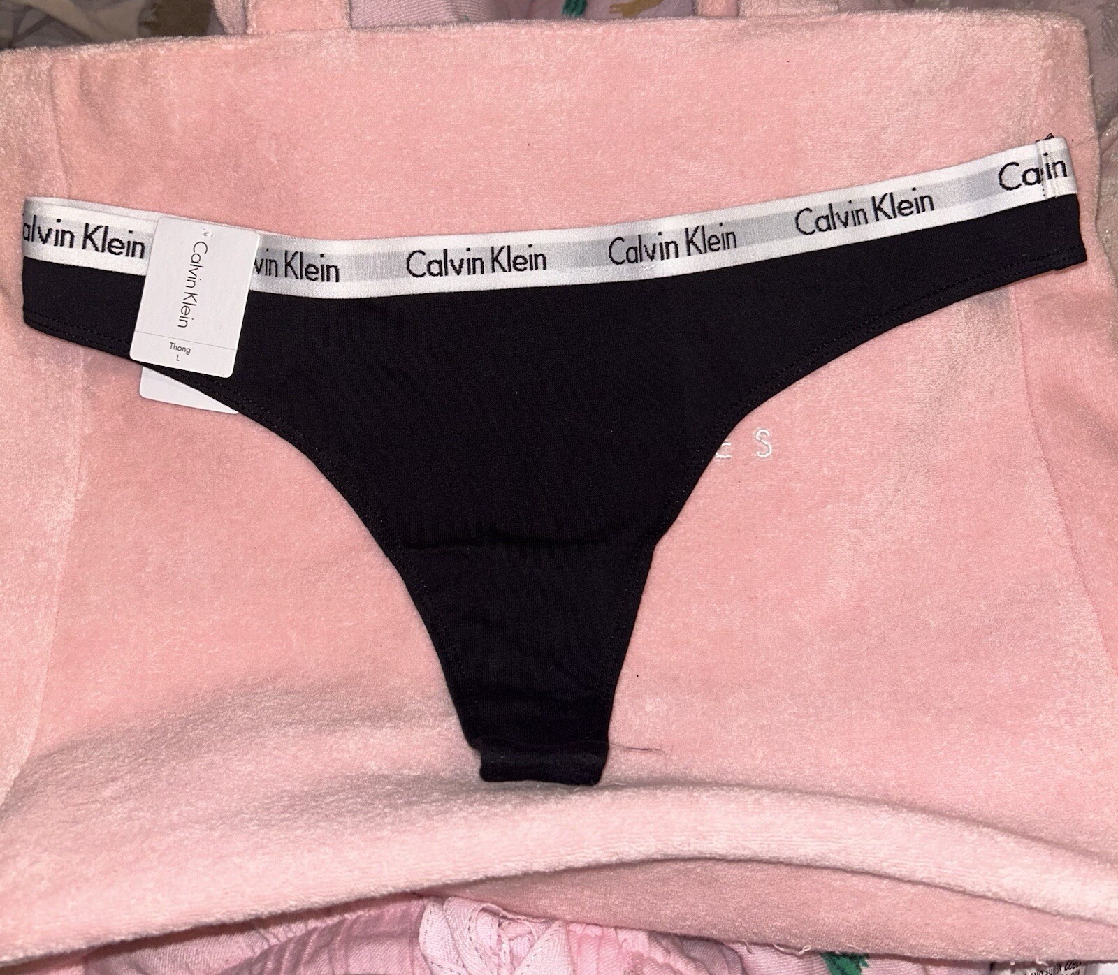 Calvin Klein Women's Panty , Thong , Black , XS, 3 Pack NEW & SEALED