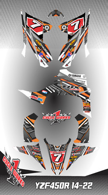 Graphics for YFZ450R Yamaha YFZ 450R 14-UP  Fuel Injection Decal KIT R3