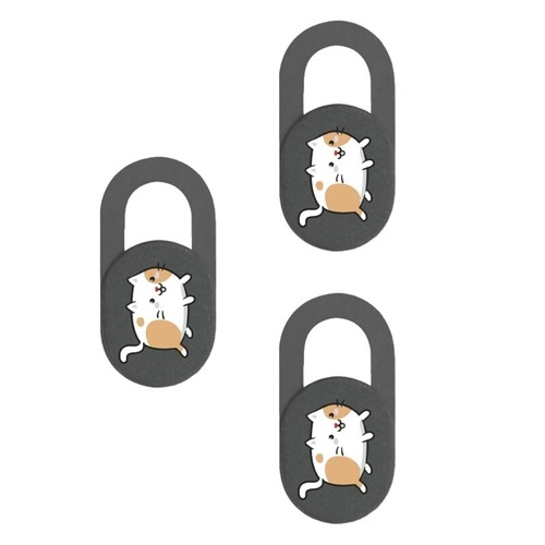 Webcam Cover Slide Universal Phone Camera Cover Cartoon Kitten Camera Cover - 第 1/14 張圖片