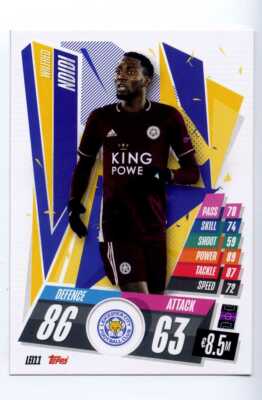 (JH3967) Topps, Match Attax, Leicester City, Wilfred Ndidi, 2020/21, Lei11