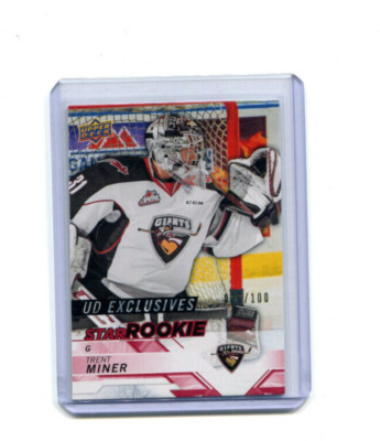 2018-19 Upper Deck CHL UD Exclusives Trent Miner Star Rookie 26/100