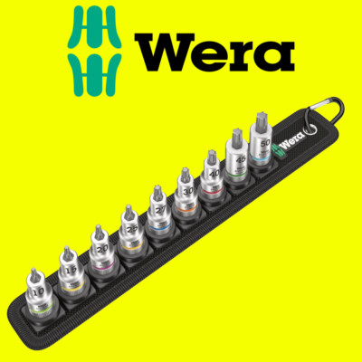 Wera Tools TORX  Zyklop HF Bit-Steckschlüsselsatz 3/8'' 9tlg Gürtel B 3 