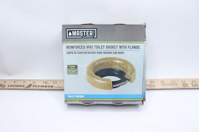 Master Plumber Reinforced Wax Toilet Gasket with Flange 403386