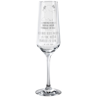 Sektglas Axolotl Hurra - Geschenk Lurch Lurche fröhlich Freude Spaß Molch