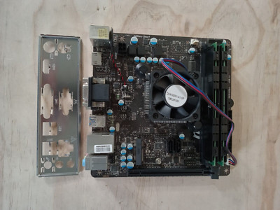 MSI AM1I, AMD Motherboard Cpu Athlon 5150 (1.6 GHz) 25W! 8 Gb Ram. Tested