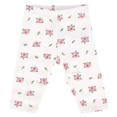 Monnalisa Baby Mädchen Leggings Baumwolle Rosenmuster