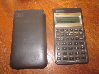 HP Hewlett Packard 17B II Business Calculator & Sleeve Works Great