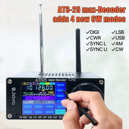 ATS-25max Ricevitore radio full band ricevitore DSP FM LW SSB CW FT8 con touch screen - Foto 1 di 23