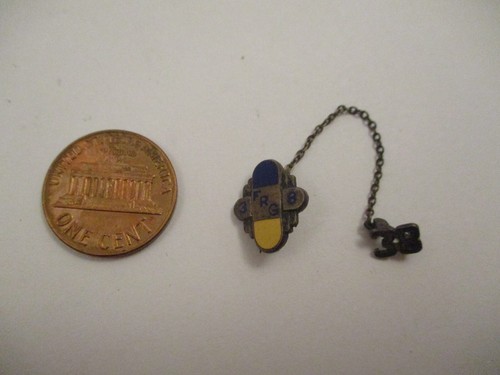 Vintage 1938 Fox River Grove Junior High School Class Lapel Pin Illinois - Picture 5 of 5