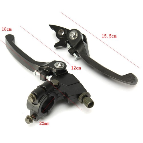 Clutch & Brake Lever Adjustable for 7/8" Motorcycle Pit Bikes Handlebar