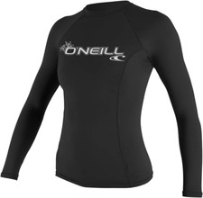 UV Sun Protection Women'S Basic Skins Long-Sleeve Rashguard Top