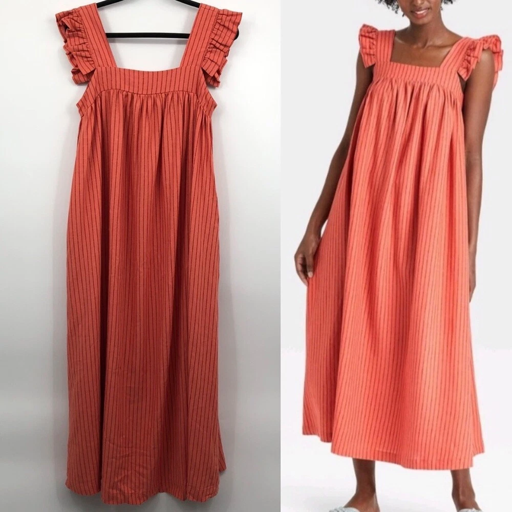 Striped day sale dress