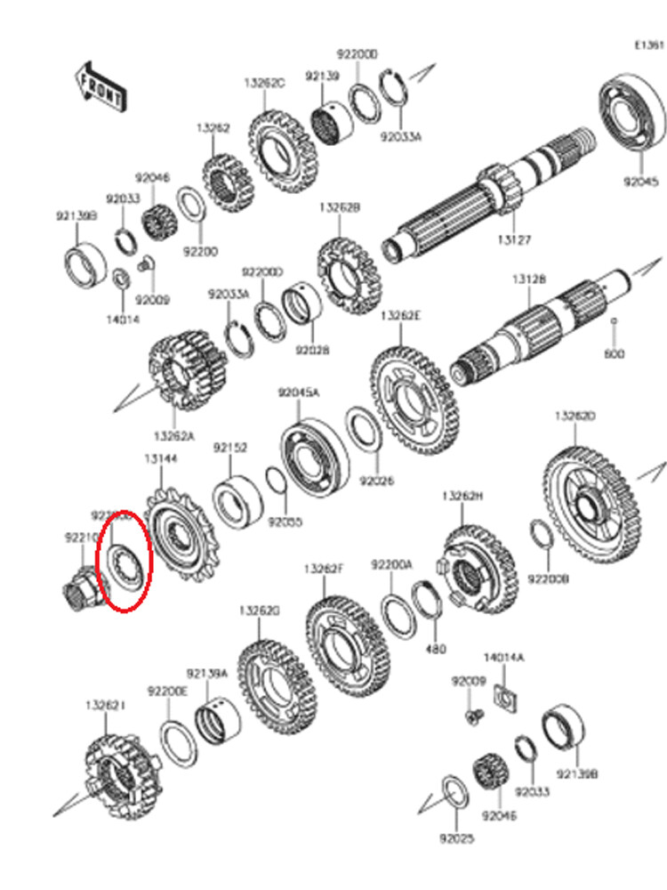。 Front sprocket lock washer For kawasaki ninja 400 NINJA 650 20-21