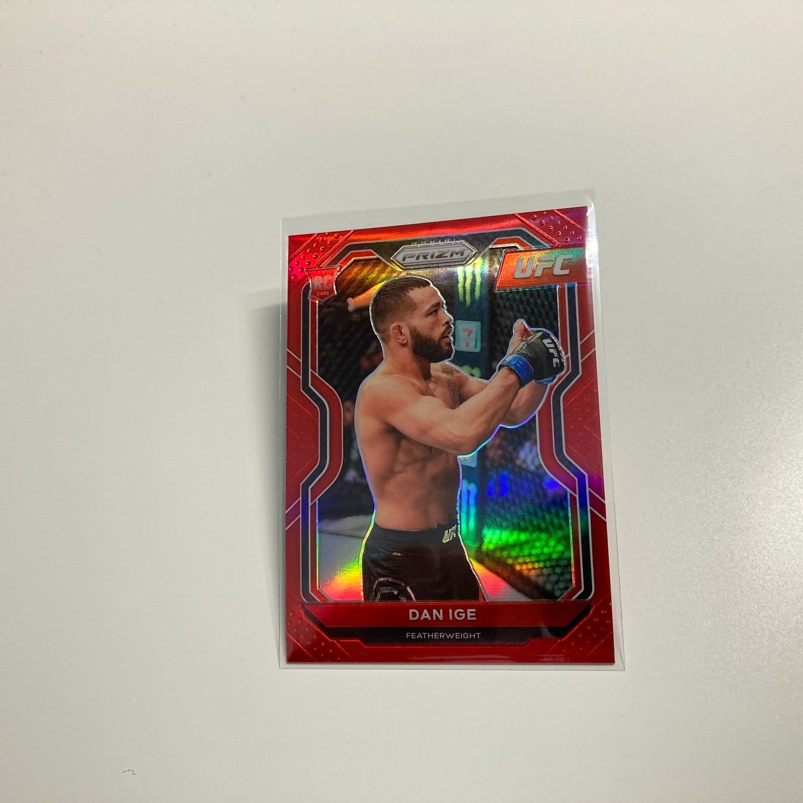 Dan Ige 2021 Panini Prizm UFC Red Refractor RC Rookie Card 134/275 #70