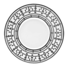 Plato platillo de té Haviland Tiara blanco platino 16 cm T1807