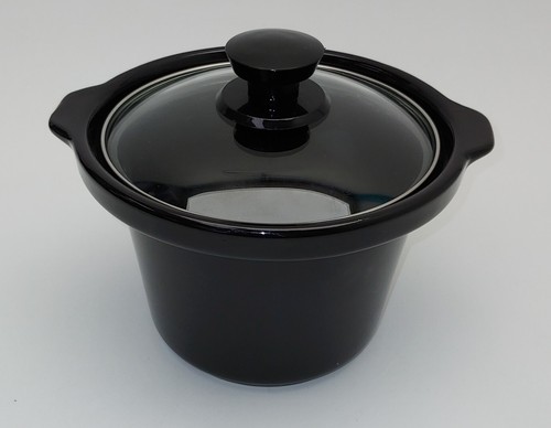 2 Quart Slow Cooker Removable Dishwasher Safe Crock Pot Matte Black 2qt 100w - Picture 2 of 10