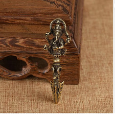 Lucky Charm Bronze Elephant Idol Keychain Keychain