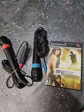 Sony PlayStation 2 PS2 SingStar Bundle with 2 Microphones & Singstar 90s Game
