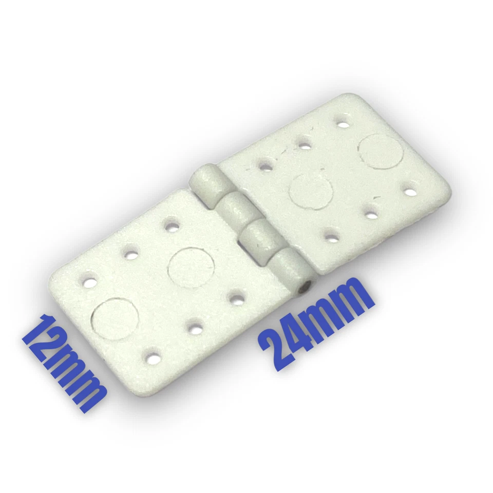 ✅ 20 piezas Bisagra de Nylon 12x24mm RC Avión Avión Alerón Timón Foto 2 de 4
