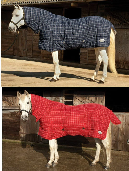 Rhinegold Dakota schwere Stalldecke 300g mit festem Hals Kombi Pferdedecke.