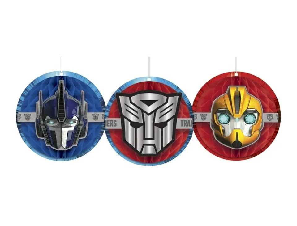 Transformers Honeycomb Hanging Decoration (3 Pieces) 5.5 IN. Backdrop Party  Kid - Image 3 of 4