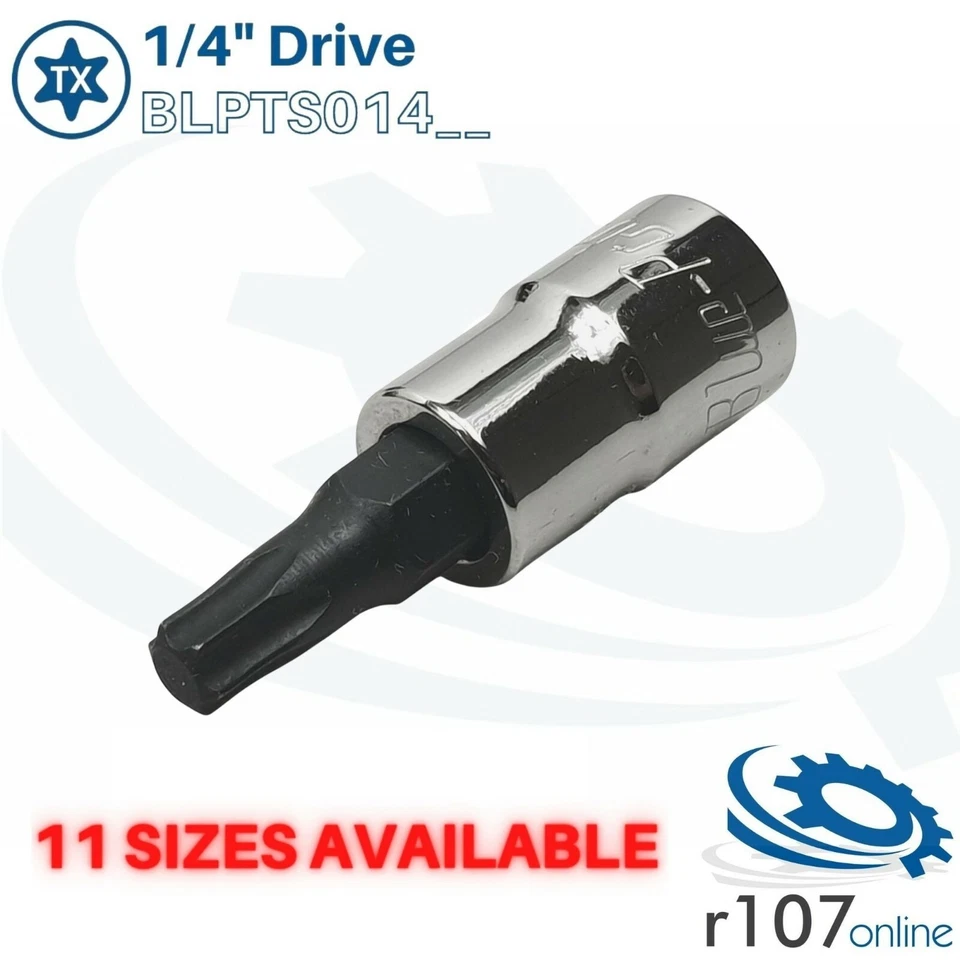 Blue Point 1/4" Torx Socket BLPTS, Individual Socket - CHOOSE SIZE