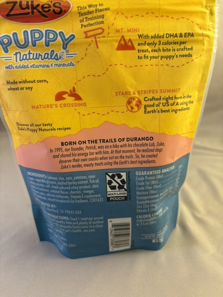 Golosinas de entrenamiento para cachorros Zuke’s Puppy Naturals para perros todos los tamaños, 5 OZ - 3 Packs Foto 4 de 4