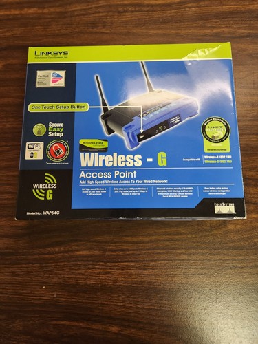 Linksys Wireless-G access point, model WAP54G, version 3.1