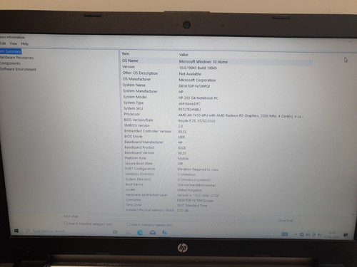 HP 255 G4 WORKING MOTHERBOARD AMD A8-7410 LA-C781P - Bild 4 von 4