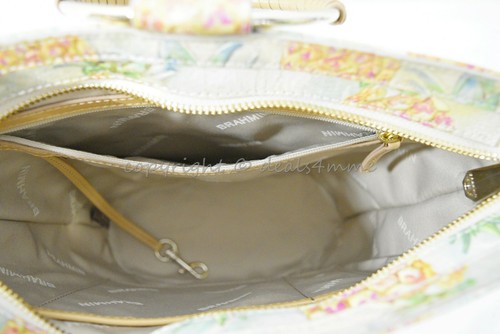 NWT Brahmin Mod Bowie Leather Satchel/Shoulder Bag in Multi Pompano - Picture 10 of 11