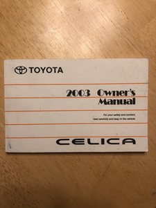 2003 03 toyota celica owners manual OEM | eBay