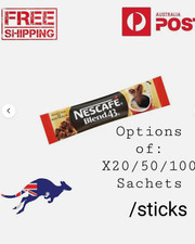 Nescafe Blend 43 INSTANT Coffee Sticks Portion Control Coffee Sachets 1.7g each