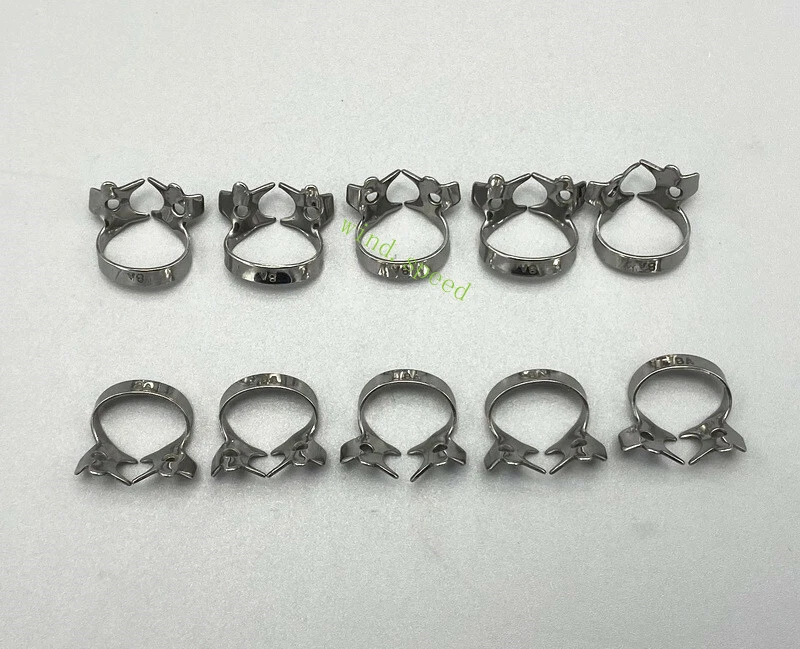 Abrazaderas dentales de goma abrazadera de endodoncia instrumentos quirúrgicos abrazadera de acero inoxidable Foto 4 de 4