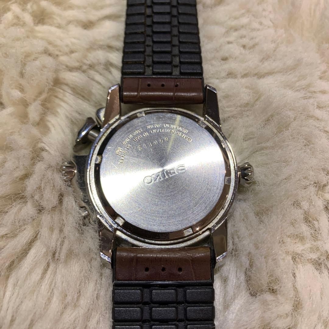 Seiko White Men's Watch - 7T62-0HM0 for sale online | eBay