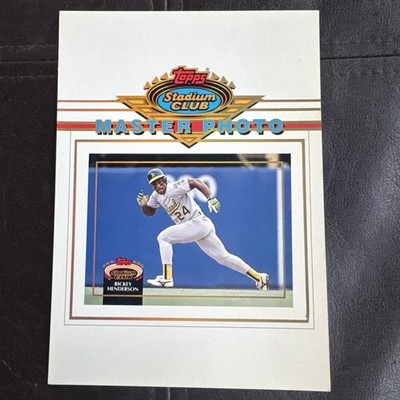 RICKEY HENDERSON 1992 MASTER PHOTO JUMBO 5X7 DEALER ONLY PROMO