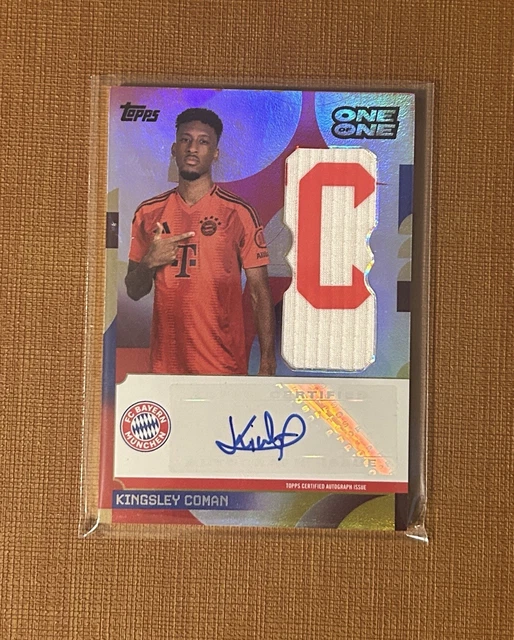 TOPPS FC Bayern München Teamset 24/25 One Of One Kingsley Coman Auto + Patch 1/1