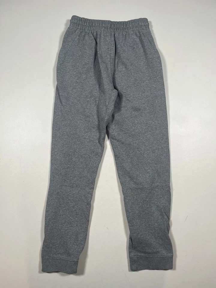 Nike Pants Youth Large Gray Joggers Sweatpants Fleece Swoosh Logo Drawstring - Image 2 of 4