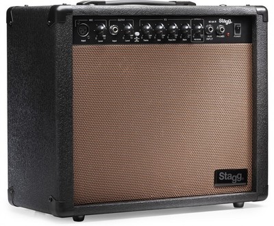 Stagg 40-Watt Acoustic Guitar Amplifier Combo w/ Spring Reverb