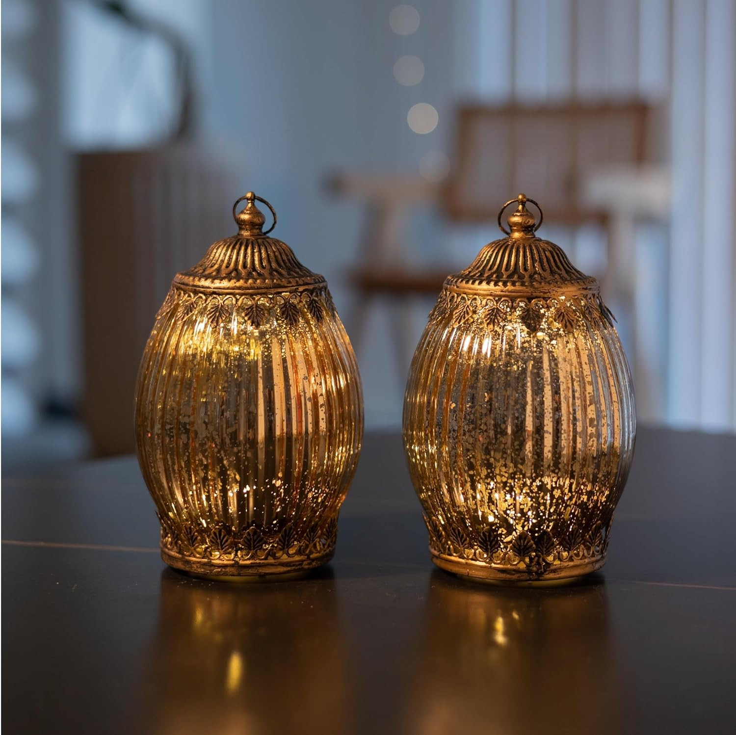 Lanterne Decorative LED Ovali Batteria | Illuminazione Design Soggiorno